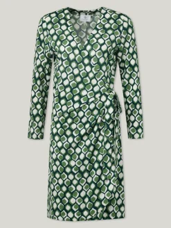 Wickelkleid mit Print