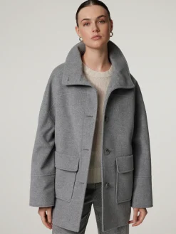 Wolljacke im Oversize Fit