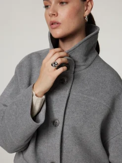 Wolljacke im Oversize Fit