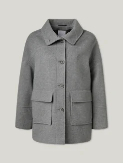 Wolljacke im Oversize Fit