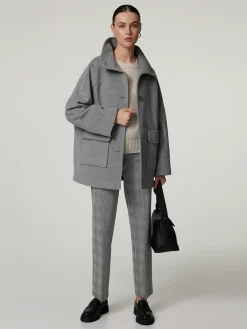 Wolljacke im Oversize Fit