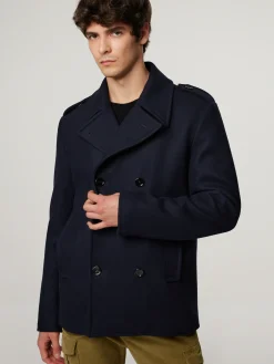 Wolljacke im Slim Fit