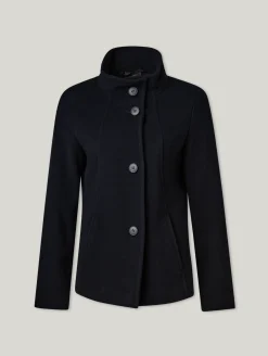 Wolljacke mit Stehkragen