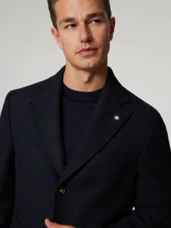 Wollmantel im Slim Fit