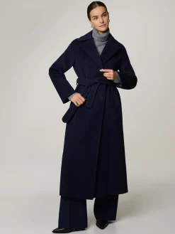 Wollmantel im Trench-Look