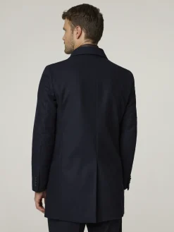 Wollmantel mit Blende