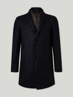 Wollmantel mit Blende