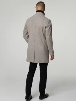 Wollmantel mit Blende