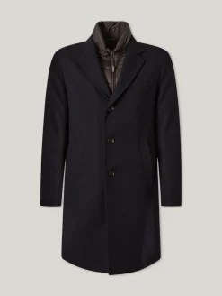 Wollmantel mit Blende CELLANO