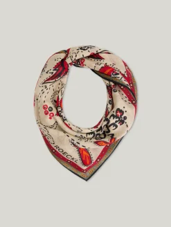 Wollschal mit Mixed Print