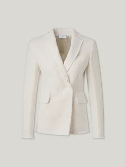 Zweireihiger Blazer aus Tweed